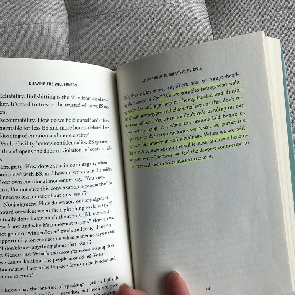 SOLD Hardcover Brené Brown Braving the Wilderness - Picture 3 of 4